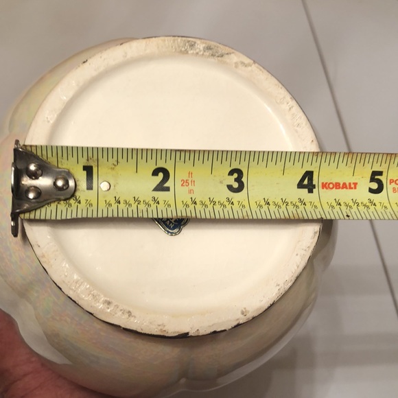 Norcrest Japan GD-17 Exquisite Iridescent vase white gold trim with flowers - Picture 4 of 16